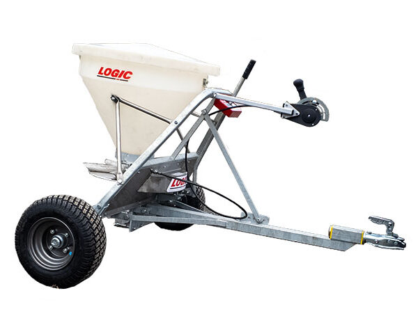 Zoutstrooier getrokken quad heftruck